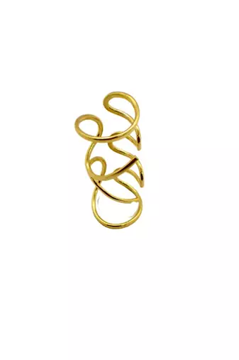 Gold complicated ring