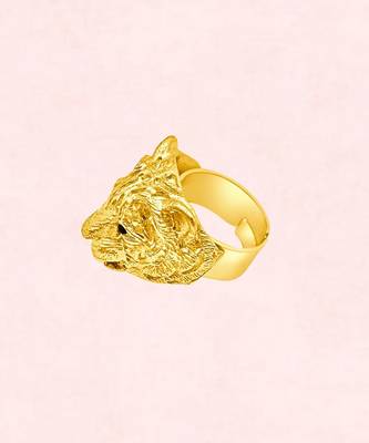 Gold huli tiger ring 4
