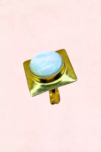 White mother of pearl ring