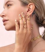 Gold turtle crown ring