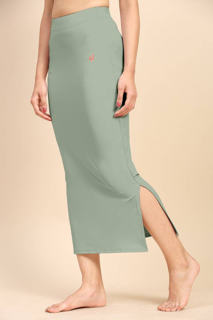 Plain Nylon Petticoat Skirts Saree Silhouette Shape Wear set of 2 pieces