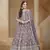Net purple embroidered salwar kameez
