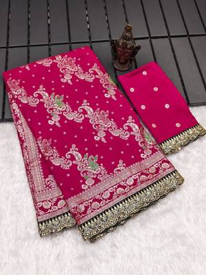  Pure Soft Dola Silk Saree 1