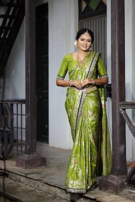 Soft Dola Silk blend Saree 3