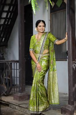 Soft Dola Silk blend Saree 4