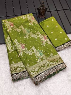 Soft Dola Silk blend Saree 1