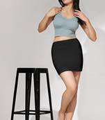 beige solid nylon soft  petticoat skirts for women saree silhouette shape wear dress for saree shapewear