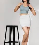 beige solid nylon soft  petticoat skirts for women saree silhouette shape wear dress for saree shapewear