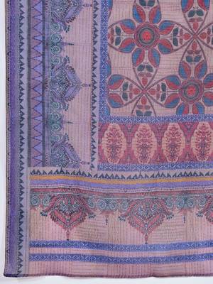  lavender roman silk solid straight kurta with afghani salwar & printed dupatta 4
