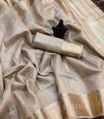  Women's Banarasi Soft Cotton Silk Saree