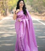 Women's Banarasi Soft silk Saree