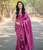 Women's Banarasi Soft silk Saree