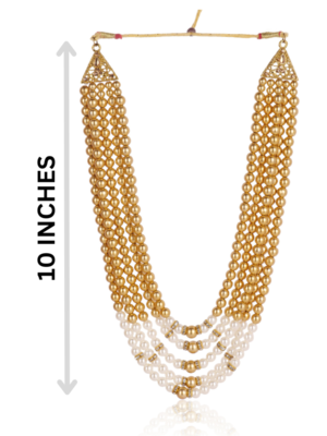   pearl beads dulha groom sherwani mala for   for wedding | exquisite groom mala | perfect for groom 4