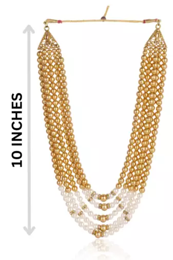   pearl beads dulha groom sherwani mala for   for wedding | exquisite groom mala | perfect for groom