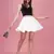 Trendmalls White Plain Solid Nylon Soft Mini Skirts for women