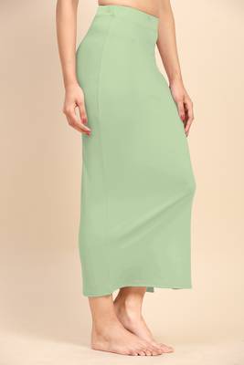 Trendmalls Solid Nylon Soft Petticoat Skirts for Women Saree Shape Wear 2 Piece 6