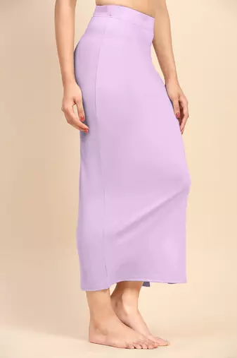 Trendmalls Solid Nylon Soft Petticoat Skirts for Women Saree Shape Wear 2 Piece