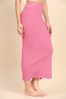Trendmalls Solid Nylon Soft Petticoat Skirts for Women Saree Shape Wear 2 Piece 6