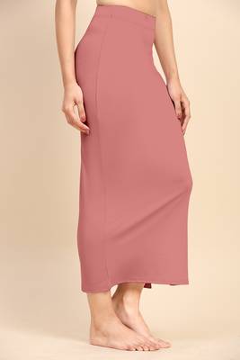 Trendmalls Plain Nylon Petticoat Skirts Saree Silhouette Shape Wear set of 2 pieces 6