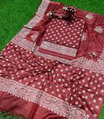 Bhagalpuri Katan Slub Dress Material 