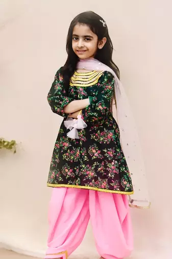 Printed kurti with salwar