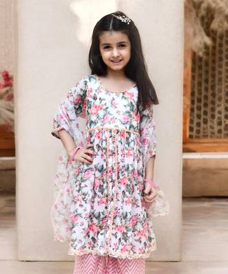Printed kurti with plazzo 2