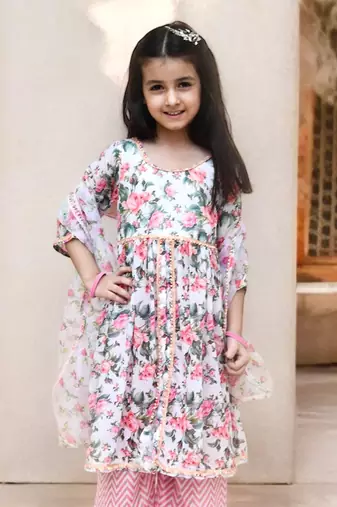 Printed kurti with plazzo