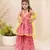 Pink printed kurti sharara with dupatta