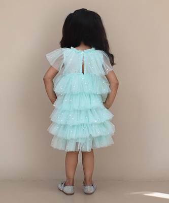 Blue layered frock 2