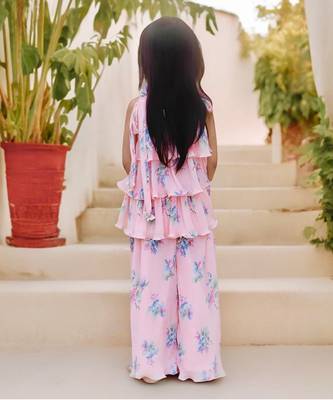 Printed layered kurti with plazzo 2