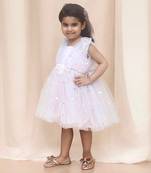 Baby pink butterfly frock
