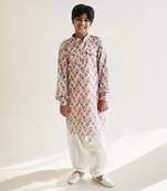 Printed kurta with salwar