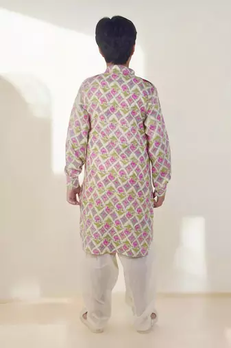 Printed kurta with salwar
