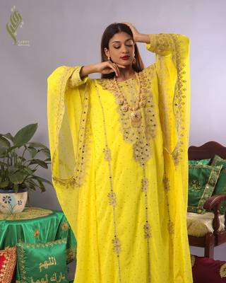 Sale New Aari Embroidery Stone Work Georgette Casual Stitched Wedding Party Wear Dress 258 1
