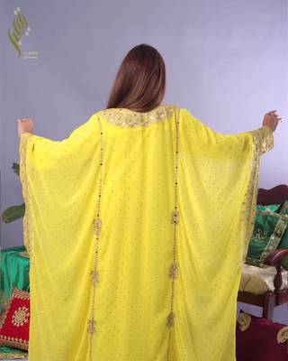 Sale New Aari Embroidery Stone Work Georgette Casual Stitched Wedding Party Wear Dress 258 3