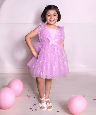 Lilac butterfly frock 1