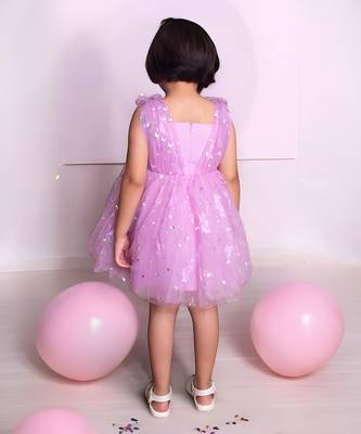 Lilac butterfly frock 2