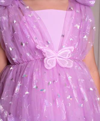 Lilac butterfly frock 3