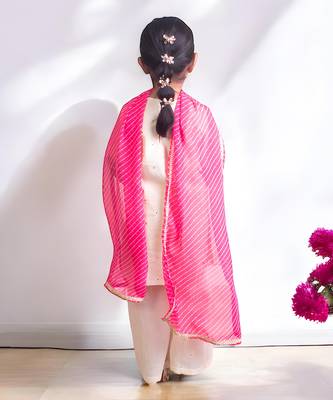 Off white mukesh work kurti with sharara 4