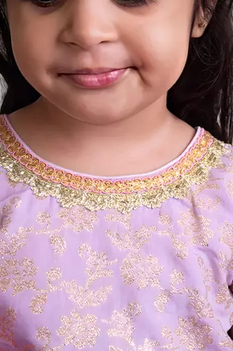 Pink Wedding Lehenga Choli for Kids