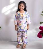 Floral printed kurti with sharara