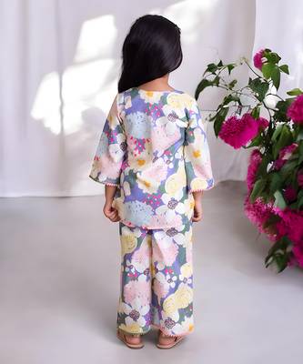 Floral printed kurti with sharara 3