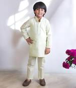Green mukesh work kurta with pant