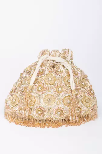 White gold oishi potli