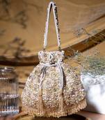 Silver grey oishi potli