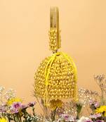 Yellow veda bucket bag