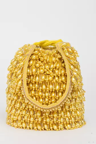 Yellow veda bucket bag