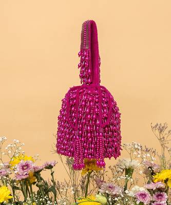 Magenta veda bucket bag 1