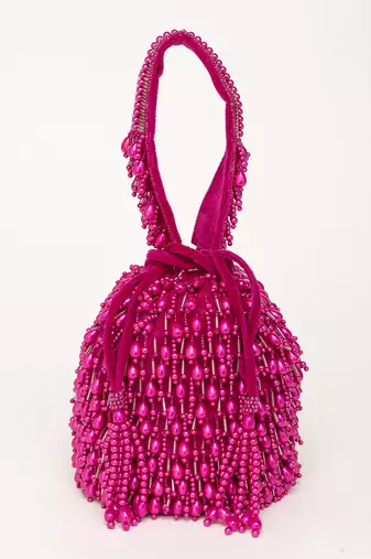 Magenta veda bucket bag
