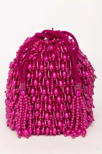 Magenta veda bucket bag